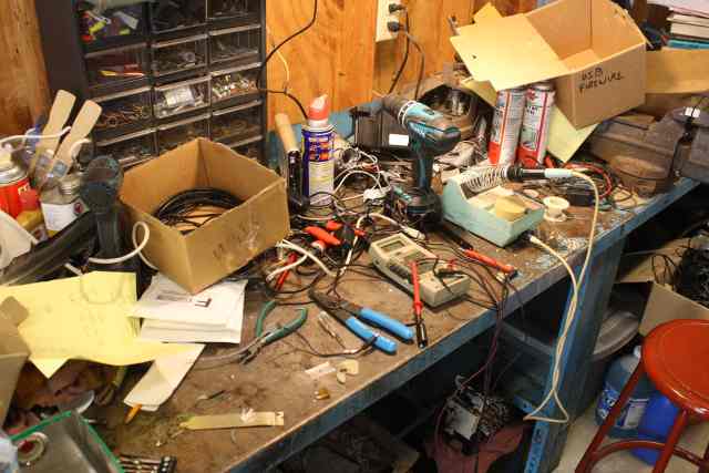 The Workshop, now I've got to clean everything up...